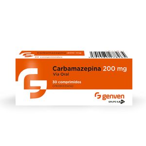 GENVEN CARBAMAZEPINA 200 MG X30 COMPRIMIDOS