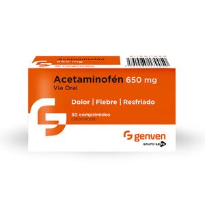 ACETAMINOFEN 650 MG X30 COMPRIMIDOS GENVEN