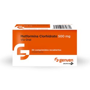 METFORMINA CLORHIDRATO 500 MG X30 COMPRIMIDOS GENVEN