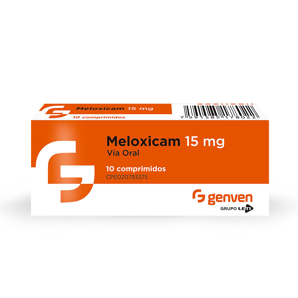 Meloxicam 15 Mg X10 Comprimidos Genven 6233