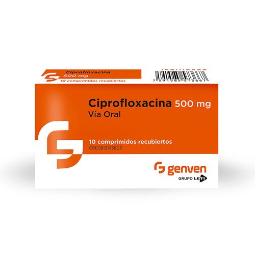 CIPROFLOXACINA GV COMP. 500MGX10