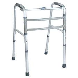 PLENIA ANDADERA 22 CROMO PLEGABLE  ALUMINIO AJUSTABLE CON  ASIENTO