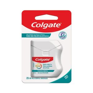 COLGATE HILO DETOTAL CON FLUOR MENTA 25 MTS