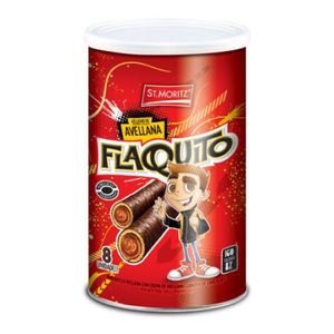 ST MORITZ FLAQUITO CHOCOLATE  CON AVELLANA  240 GR X8