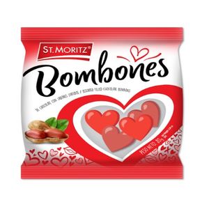 ST.MORITZ BOMBON DE CHOCOLATE CON CREMA DE MANI X4