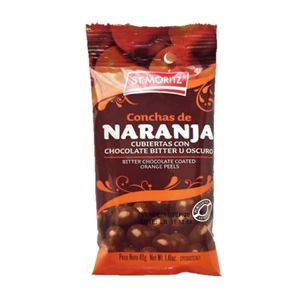 ST.MORITZ CONCHA NARANJA CON CHOCOLATE BITTER 40 GR