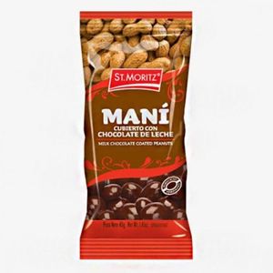 ST MORITZ MANI CON  CHOCOLATE DE LECHE 40 GR