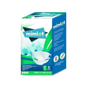 MIMLOT PAÑAL PARA  ADULTO TALLA L X8