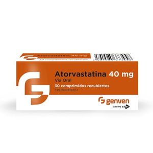 ATORVASTATINA 40 MG X30 COMPRIMIDOS RECUBIERTOS GENVEN