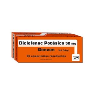 DICLOFENAC POTASICO  COMPRIMIDA 50 MG X30 GENVEN