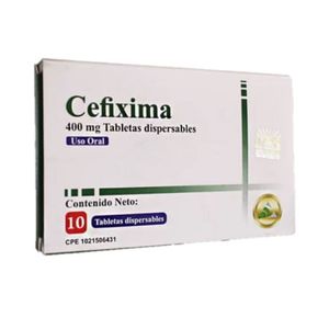 DAC CEFIXIMA  400 MG X 10 TABLETAS