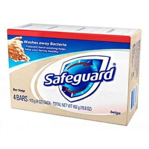 SAFEGUARD JABON DE TOCADOR BEIGE X4 452 GR