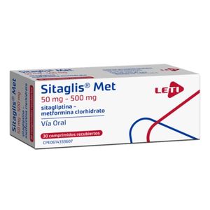 LETI SITAGLIS METFORMINA 50 500 MG X30 COMPRIMIDOS