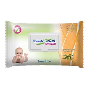 FRESHN SOFT TOALLAS HUMEDAS CON ACEITE OLIVA X63