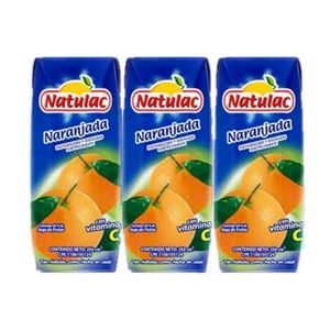 NATULAC JUGO NARANJA 250 ML X3