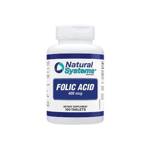 NATURAL SYSTEMS ACIDO FOLICO   400 MCG X100 TABLETAS