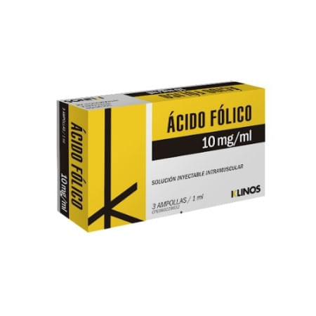 Acido Folico 10mg - Caja de 30 comprimidos