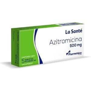 LA SANTE AZITROMICINA  500 MG X5 TABLETAS