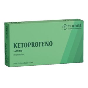 TIARES KETOPROFENO KWA  INYECCION IV IM 100 MG X1 SOLUCION