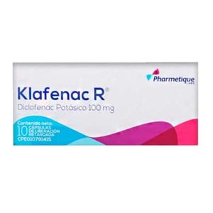 PHARMETIQUE KLAFENAC R 100 MG X 10 CAPSULAS