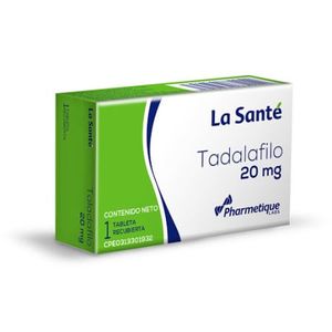 LA SANTÉ TADALAFILO  20 MG X1 TABLETAS RECUBIERTA