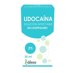 ALESS LIDOCAINA SOLUCION 2 % 30 ML AMPOLLA INYECTABLE