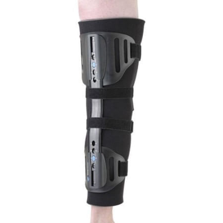 Nvorliy Rodillera ortopédica con bisagras con correa para el hombro,  rodillera de bloqueo, inmovilizador de rodilla de metal con estabilizadores  – Yaxa Colombia