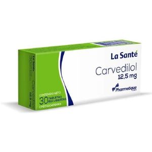 LA SANTE CARVEDILOL 12.5MG X30 TABLETAS