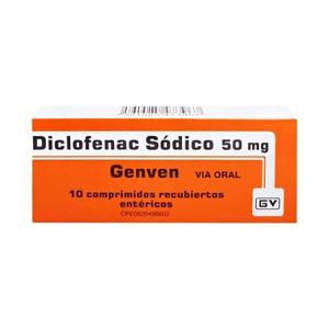 DICLOFENAC SODICO  50 MG X10 COMPRIMIDOS GENVEN