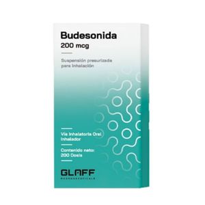 GLAFF BUDESONIDA 200 MCG INH X 200 DOSIS