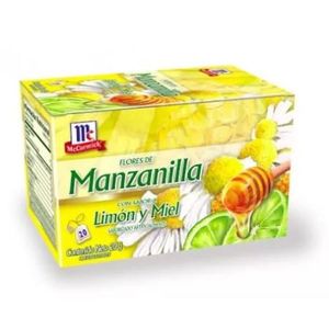MC CORMICK TE MANZANILLA LIMON Y MIEL X 20