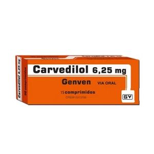 CARVEDILOL 6 25 MG X 15 COMPRIMIDOS GENVEN