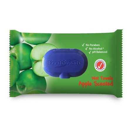 FRESHN SOFT TOALLAS HUMEDAS ESENCIA MANZANA