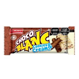 ST MORITZ CHOCOLATE  BLANCO COOKIES CREAM 32 GR