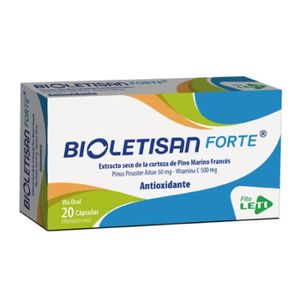 LETI BIOLETISAN FORTE 50 MG  500 MG X 20 CAPSULAS