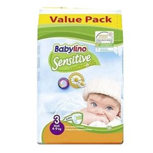 BABYLINO SENSITIVE PAÑAL PARA BEBE N3 X56