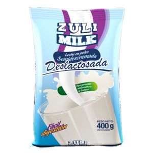 ZULI MILKLECHE EN POLVO   DESLACTOSADA SEMIDESCREMADA 400 GR