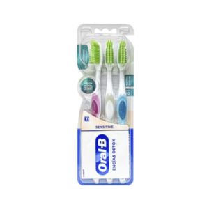 ORAL B CEPILLO DENTAL ENCIAS DETOX SENSITIVE X3