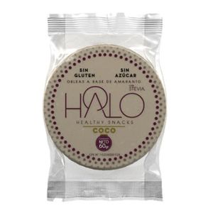 HALO SNACKS OBLEA DE COCO SIN GLUTEN SIN AZUCAR 30 GR