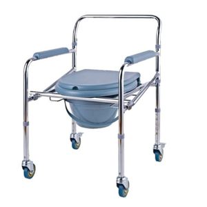 PLENIA ASIENTO SANITARIO ACERO CON RUEDAS