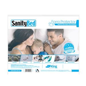 SANITY BED FORRO ANTI ALERGICO PROTECCION  ANTIACAROS TAMAÑO KING