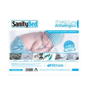 SANITY BED FORRO ANTI ALERGICO PROTECCION  ANTIACAROS TAMAÑO CUNA