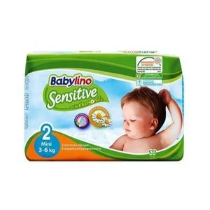 BABYLINO SENSITIVE PANAL PARA BEBE N2 X26