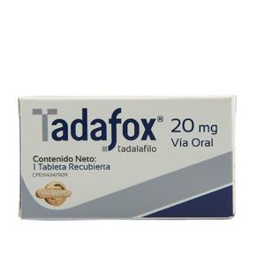 VALMORCA TADAFOX  20 MG X1 TABLETA RECUBIERTA