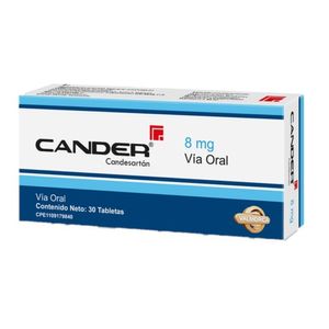 CANDER 8 MG X30 TABLETAS