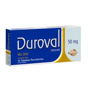 DUROVAL 50 MG X10 TABLETAS RECUBIERTAS