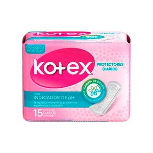 KOTEX PROTECTORES DIARIOS INDICADOR PH X15