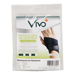 VIVO+ MUÑEQUERA EN NEOPRENE TALLA M NEGRA