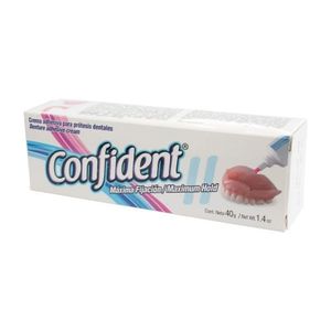 CONFIDENT PASTA ADHESIVA MAXIMA FIJACION 40 GR