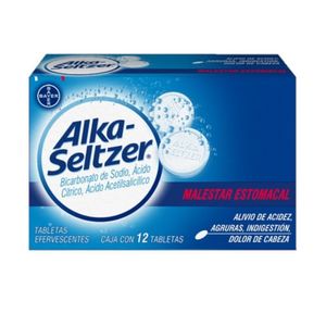 BAYER ALKA SELTZER X 12 TABLETAS EFERVESCENTES
